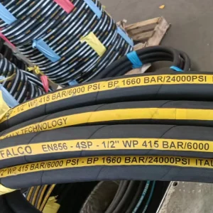 Flexible EN 856 4SP Hydraulic Rubber Hose 1 1/4 1 1/2 Inch 4060 PSI 4-Wire Spiral High Pressure Industrial Oil Fuel Hose