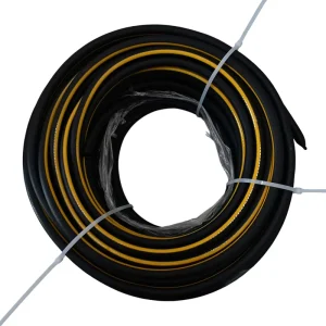 Flexible Expandable Garden Water Hose Set Durable Brass Fittings Leak Resistant Design 8 Function Spray Nozzle
