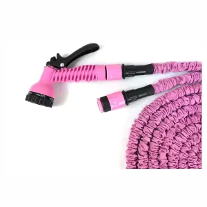 Flexible Expandable Plastic Garden Water Hose TPE ANSI Standard 3x Expandable Anti Abrasion Anti UV Anti Corrosion Wall Mount