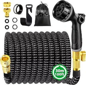 Flexible Expanding Magic Hose Pipe for Garden with 10 Functions Spray Nozzle Lawn Gardening Car Washing
