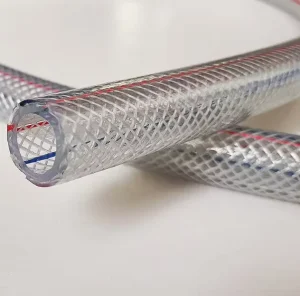 Flexible Fiber Reinforced PVC Clear Braided Hose 100m High Pressure 1/8 1/4 1/2 3 for Garden Irrigation