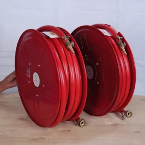 Flexible Firefighting Water Hose Reel with Spring Rewind Feature for Firefighting Equipment Accessories