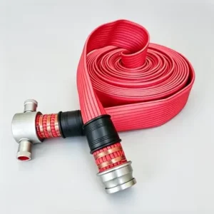 Flexible Fold Recovery Compact Rollable Double Layer Synthetic Rubber Fire Hose for Fire Cabinet Storage Deployment