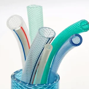 Flexible Food Grade PVC Fiber Braided Reinforced Hose for Irrigation Plastic PVC Water Pipe Hose for Garden