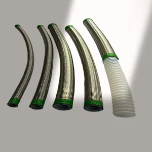 Flexible Fuel Line Injector AN10 Braided 316 Convoluted Industrial Use PTFE Corrugated Braided Cutting