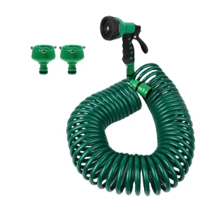 Flexible Garden Hose Water Hose Expandable with Spray Nozzle 7 Watering Modes Irrigation System Lightweight Ergonomic Sprayer