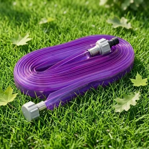 Flexible Garden Spray Hose PVC Water Hose with Spray Nozzle for Garden Watering Lawn Irrigation and Car Washing