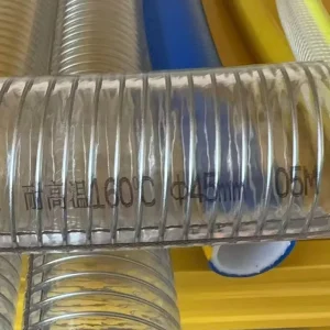 Flexible Heavy Duty PVC Spring Steel Wire Reinforced Hose for Suction Water