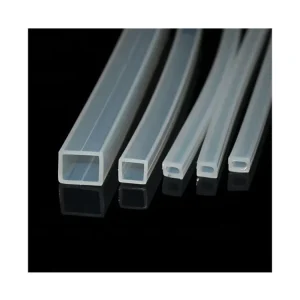 Flexible High Temperature Resistant Food Grade Non-Toxic Transparent Square Silicone Hose Pipe Tube with Cutting Service