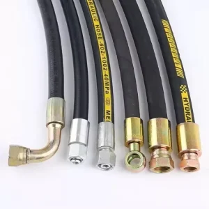 Flexible High pressure Hydraulic Rubber Hose Steel Wire Braided Oil Resistant for Excavator Customizable