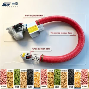 Flexible Hose Pipe Auger Conveyor for Rice Husk Corn Grain Transport & Suction