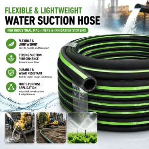 Flexible Lightweight Water Suction Hose for Industrial Machinery and Irrigation Systems