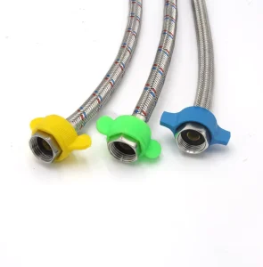 Flexible Modern Stainless Steel Wire EPDM Inner Tube Braided Hose With F3/8 Brass Nut For Kitchen Bathroom Bidet