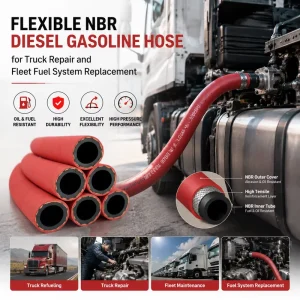 Flexible NBR Diesel Gasoline Hose for Truck Repair and Fleet Fuel System Replacement