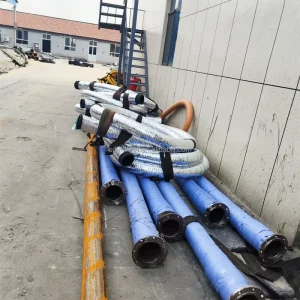 Flexible NBR Water Suction Hose Model 250mm Two Layer Steel Wire Braided for River 75mm 90mm 110mm High Strength