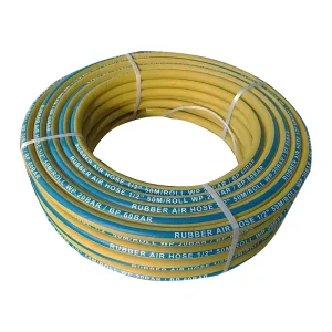 Flexible Natural Rubber Air Hose High Tensile Fiber Reinforced 20bar Compressed Air Hose Cutting Service 30mm Diameter for