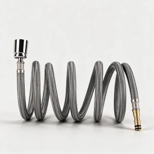 Flexible Nylon Braided Modern Pull Out Faucet Hose with Quick Connect Fitting for Kitchen and Bathroom Mixer Tap Plumbing Hoses