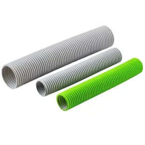 Flexible PE Corrugated Pipe 110 mm Size Antistatic Ventilation Duct Hose Round HDPE Pipe Double Wall Fresh Air Duct Pipe