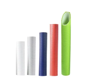 Flexible PE Corrugated Pipe 160 mm Size Antistatic Ventilation Duct Hose Round HDPE Pipe Double Wall Fresh Air Duct Pipe