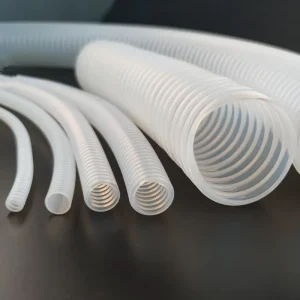 Flexible PTFE Corrugated Hose High Temperature Chemical Resistant PTFE Tube for Industrial Applications