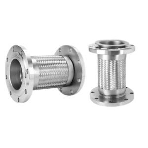 Flexible PTFE Lined Metal Hose Stainless Steel Braid High Pressure Resistance Flange Connection 3 Year Warranty for
