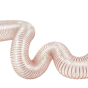 Flexible PU Steel Wire Reinforced Transparent Duct Hose for Industrial Dust Collection Ventilation Extraction Pipe