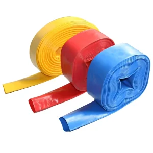 Flexible PVC Agricultural Layflat Irrigation Drainage Hose 1 8 Inch Diameter 2 8bar Working Pressure
