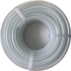 Flexible PVC Clear Braided Hose Pipe Light in Weight High Transparency Fiber Reinforced Hose