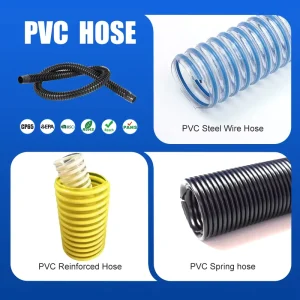 Flexible PVC Corrugated Hose Customized High Pressure Multi-purpose Telescopic PVC Spring Hose