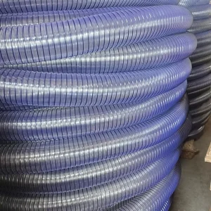 Flexible PVC Duct Hose Ventilation Air Duct Pipe with PVC Coated Steel Wire Industrial Clear PVC Vacuum Hose