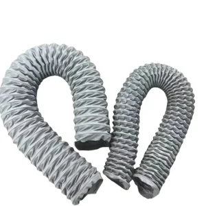 Flexible PVC Fiberglass Fabric Air Duct 50mm-450mm Flexible Duct Hose Nylon Glass Fiber PVC Fiber Available for Custom Cutting