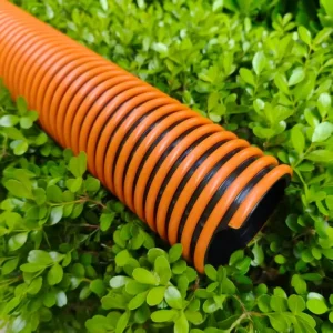 Flexible PVC Spiral Reinforced Wear Resistant Extruding Corrugated Hose Pipe for Industrial Water Suction Drainage Custom Color