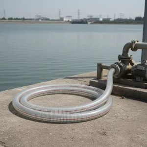 Flexible PVC Steel Wire Reinforced High Pressure Hose for Water and Oil Suction with Transparent Color