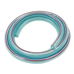 Flexible PVC Transparent Braided Reinforced Vinyl Tubing Hose Polyester Fiber Reinforced PVC Hose