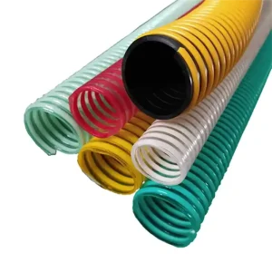Flexible Plastic Reinforced Pvc Helix Water Pump Suction Discharge Spiral Pipe Hose Corrugated or Flat