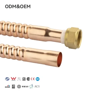 Flexible Red Copper Corrugated Hose Durable Modern Design NSF Certificate 3/4″ Inner Diameter 5+ Year Warranty for Plumbing Hose