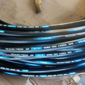 Flexible Rubber Oil Hose EN857 2SC 1/2 Inch Wire Braided Wear-resistant Hydraulic Hose