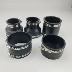 Flexible Rubber Reducers with Stainless Steel Hose Clamps SS304 Clamp Type EPDM Rubber Joint Expansion Joint