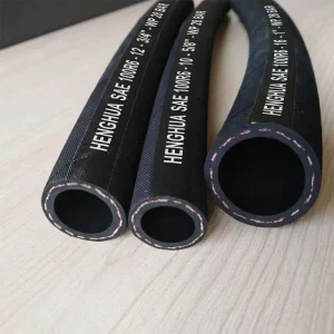Flexible SAE 100R6 Hydraulic Hose Pipe 3/8 Inch 1/2 Inch Textile Braid Rubber Tubing 400 PSI Oil Return Fuel Drain Pipeline