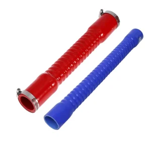 Flexible Silicone Corrugated Hose Automotive Air Intake Blue 57mm 60mm 70mm 1 Inch Custom Universal Truck Cutting Fabric