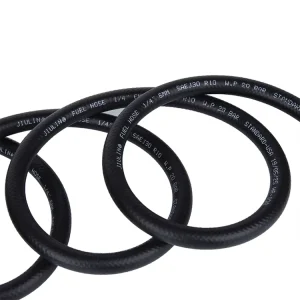 Flexible Smooth NBR Braided 1/2” 3/8” 5/16” Pressure Resistant Custom Cutting SAE100 R3/R6 Synthetic Rubber Hose for