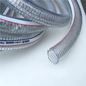 Flexible Spiral Steel Wire Reinforced PVC Suction Hose Corrugated Clear Food Grade PVC Hose