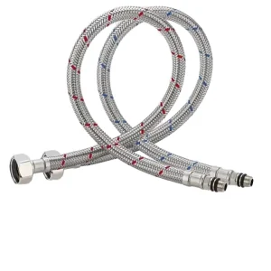 Flexible Stainless Steel Braided Hose for Bathroom Plumbing 1/2 Inner Diameter