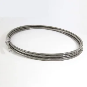 Flexible Steel Braided PTFE Hose Smooth Bore Extruded Ptfe Tube Customozation Industrial Fuel Brake Hose IATF16949 Certified