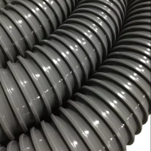 Flexible Suction Pipe PVC Fire Resistant Blower Ventilation Duct Gray Flexible Ducting Hose Pipe