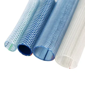 Flexible Transparent 2Inch PVC Clear Hose Fiber Braided Reinforced Water Hose Tube