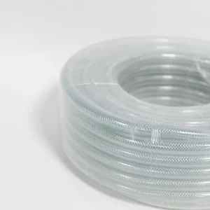 Flexible Transparent PVC Braided Nylon Reinforced Irrigation Hose 1/2″ 30Bar Pressure 3/5 Plys 30m-100m Length Options