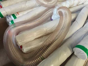 Flexible Wire Reinforced Air PU Duct Hose PU Steel Wire Ducting Hose