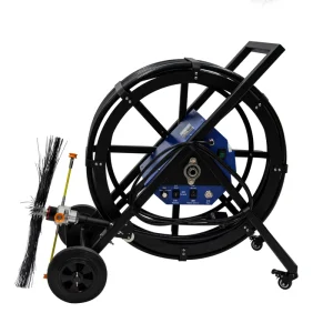 Flexible shaft pipe duct cleaning equipment rotary brush air duct cleaner with 40m hose Air Duct Cleaning Machine