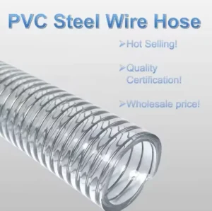 Food Grade Clear PVC Steel Wire Hose Non-Toxic Safe Hose for Milk Beer Wine Transport